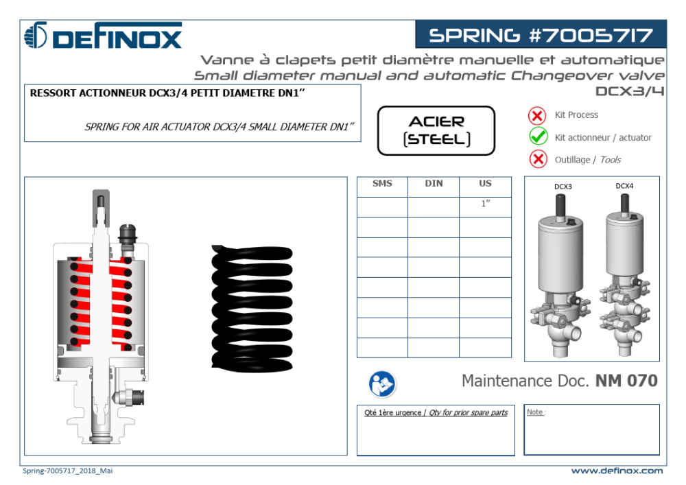 SPRING-STEEL-HL114-DM43-LAN6-RIGHT (NM-070) - Spring | Definox